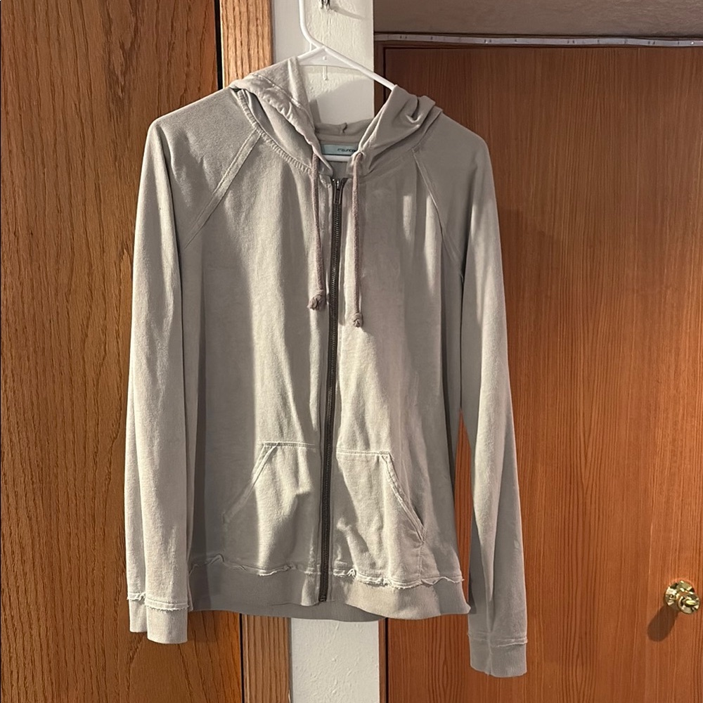 Women’s grey zip-up, Maurice’s size L